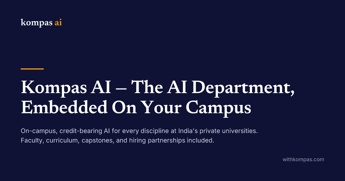 Kompas AI — The AI Department, Embedded On Your Campus
